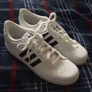 Adidas Classic White and Black Sneakers